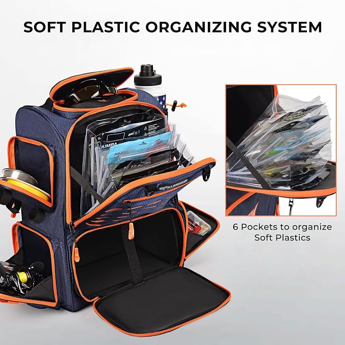 KastKing Bait Boss Fishing Tackle Backpack - Image 2