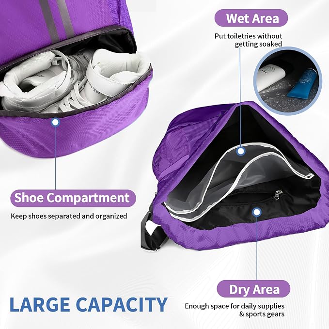 JELUTAR Drawstring Backpack Gym Bag - Image 5