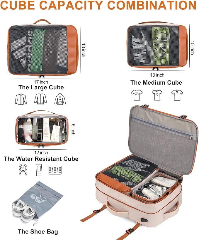 Lumesner Carry on Travel Backpacks, Extra Large 40L Flight Approved Bag - Image 4