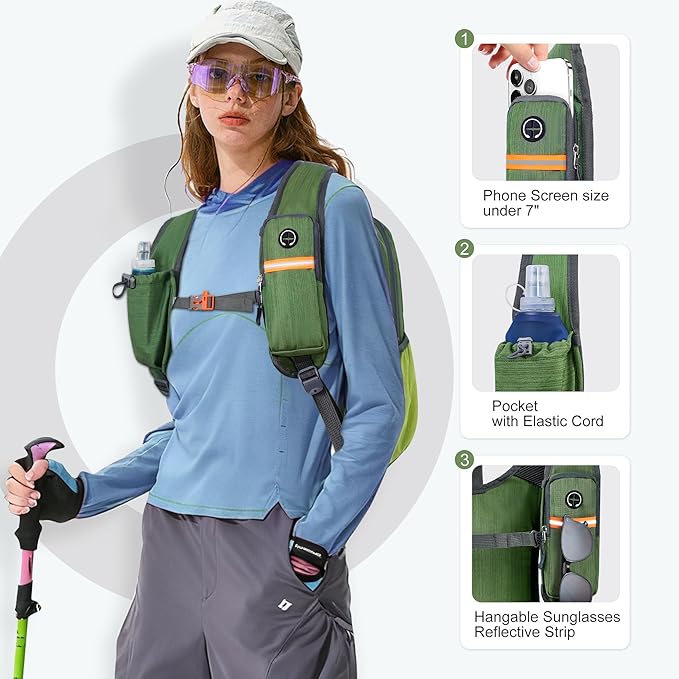 FIORETTO 10L Lightweight Packable Hiking Backpack Small Foldable Daypack - Image 2