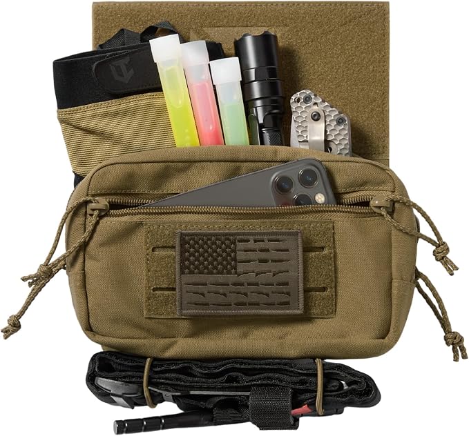 Tactical Admin Pouch Laser Cut MOLLE EDC Tool Organizer - Image 3