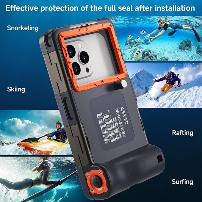 Underwater Phone Case for Snorkeling, Professional Deep Diving Waterproof Phone - Image 6