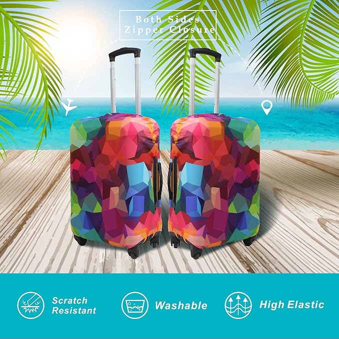 Explore Land Travel Luggage Cover Suitcase Protector Fits 23-26 Inch Case - Image 2