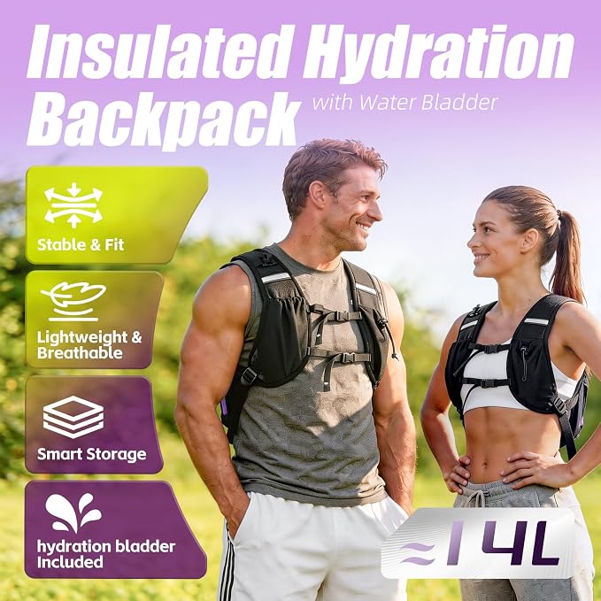 Hydration Pack Backpack, Insulated Hiking Water Backpack - Image 2