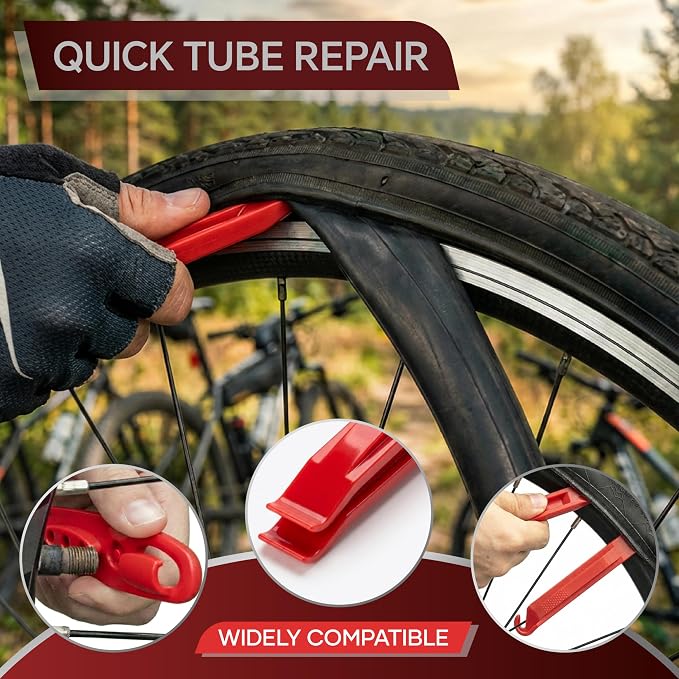 60Pics Bike Tire Repair Kit, Bicycle Inner Tube Patch Kit - Image 4