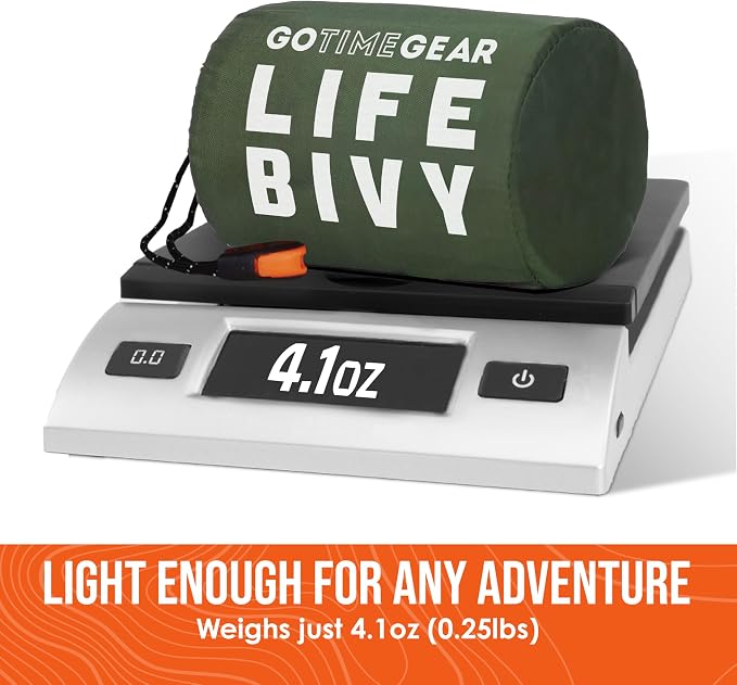 Go Time Gear Life Bivy Emergency Survival Sleeping Bag Thermal Bivy - Image 4