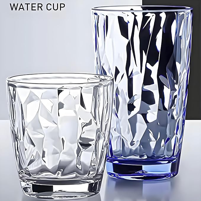 15Oz Shatterproof Tritan Drinking Glasses Unbreakable Acrylic Glasses Drinkware - Image 7