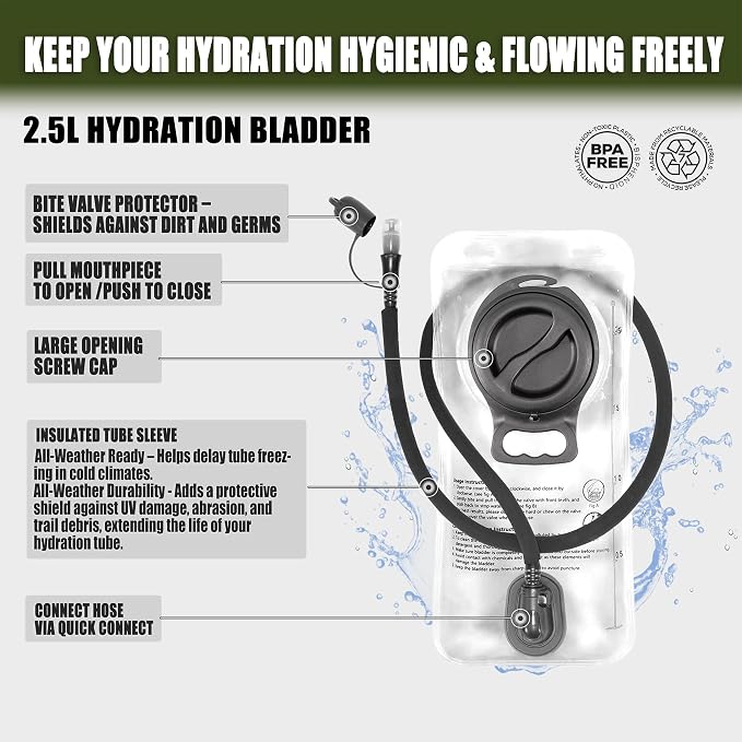 2-in-1 Hydration Backpack & Tactical Chest Pack - Image 7