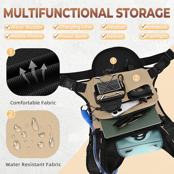 Criuage USA Original Patent Running Hydration Vest Backpack, Lightweight Chest - Image 5