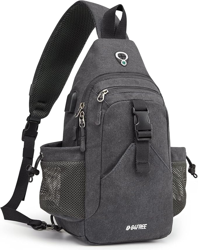 G4Free Canvas Sling Bag Crossbody Backpack by G4Free