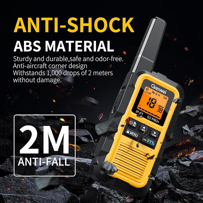 Gaswei G2pro+ IP67 Waterproof Floating Heavy Duty Walkie Talkies Long Range - Image 4