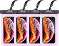 4 Pack 8.5“ Waterproof Cell Phone Pouch by Newppon