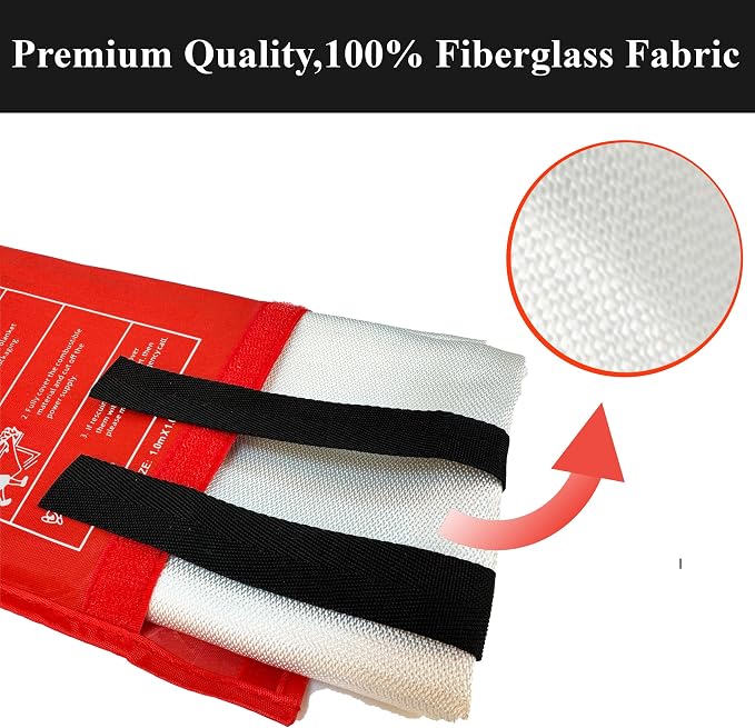 Crystal Lemon Fire Blanket 8-Pack, Home and Kitchen Fire Safety Blankets - Image 4
