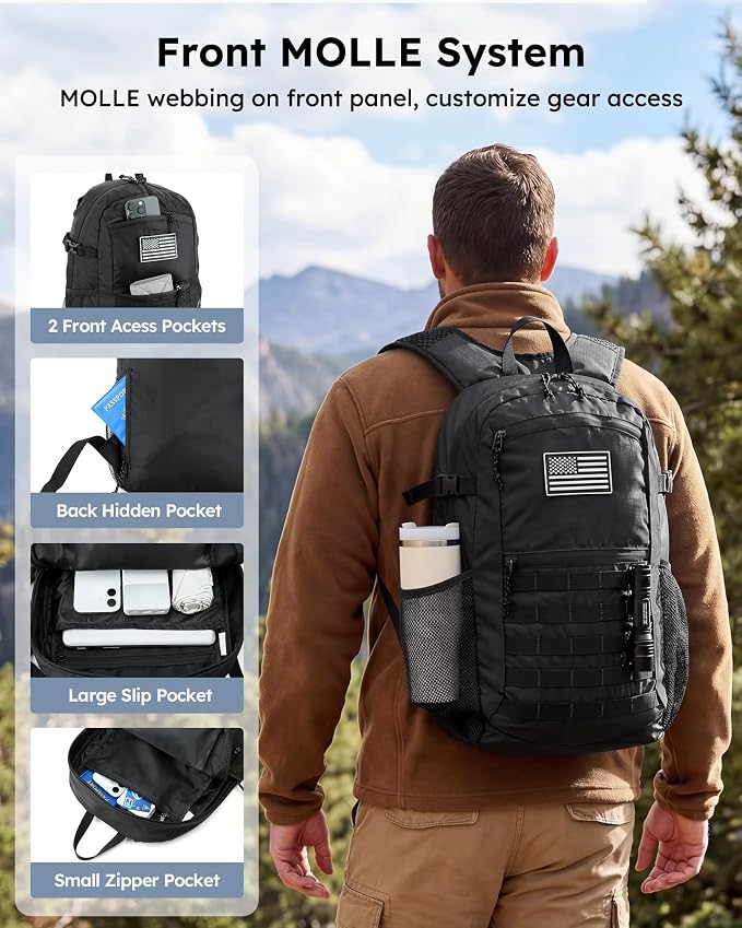 Small 20L Foldable Hiking Daypack - Image 3
