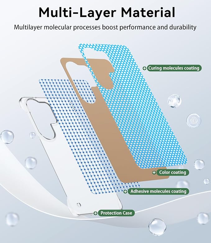 GRECAZO Slim Borderless for Samsung Galaxy S26 Ultra Phone Case 6.9" Ultra-Thin - Image 5