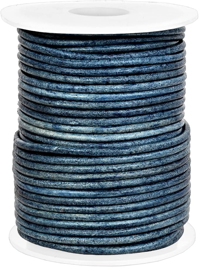 GENIQUE Real/Genuine Round Leather String Cord - Image 2
