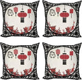 Ambesonne Lantern Throw Pillow Cushion Case Pack of 4, Lanterns by Ambesonne