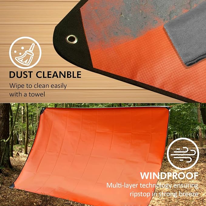4 Pack Upgrade Survival Blanket – Insulated Thermal Reflective Tarp - Image 6