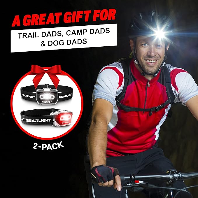 LED Headlamp 2-pack Battery Powered | Head Lamp - Image 3