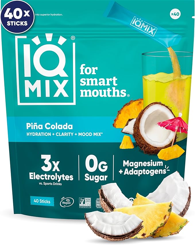 IQMIX Hydration Electrolyte Powder – 4-in-1 Formula by IQBAR