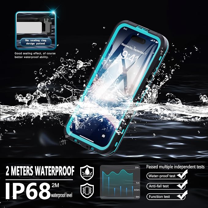 Compatible for iPhone 16 Plus Case Waterproof 【Compatible - Image 2