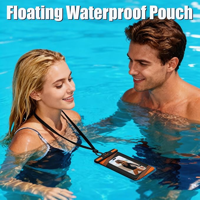 2 Pack IPX8 Floating Waterproof Phone Pouch - Image 2