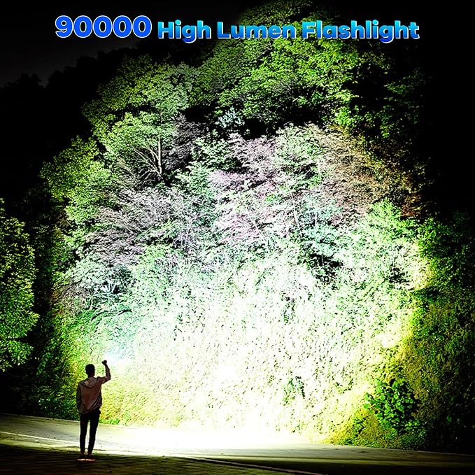 Rechargeable Flashlights 90, 000 High Lumens - Image 2