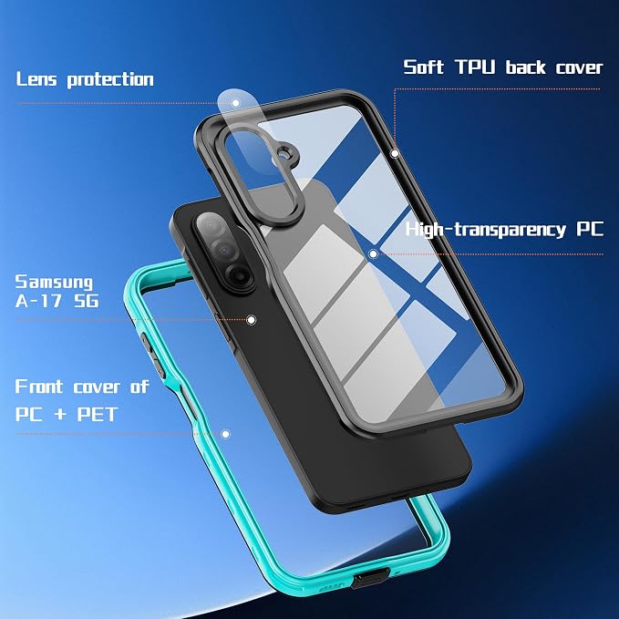 DINGXIN Waterproof Case for Samsung Galaxy A17 5G IP68 Certified Dustproof - Image 3