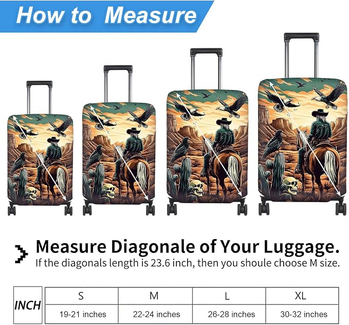 Luggage Cover Protector for 30-32 Inch Suitcases, TSA Approved Elastic Travel - Image 2