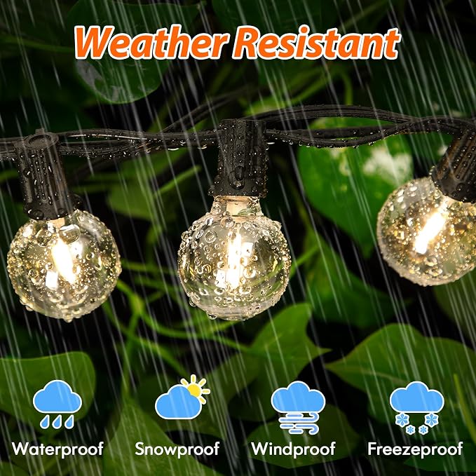 100FT LED Outdoor String Lights - Image 4