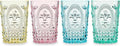 Twine Embossed Acrylic Colorful Drinking Glasses, Durable Shatterproof Tumblers by TWINE