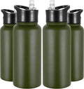 VEGOND 32 oz Insulated Water Bottle Bulk Stainless Steel Metal Water Bottles by VEGOND