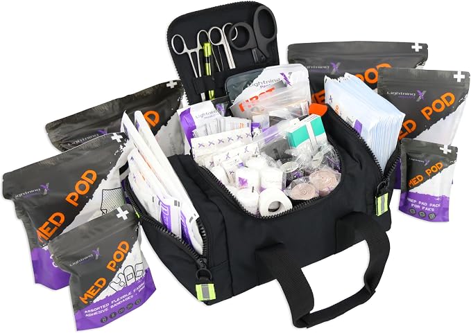Lightning X Value Compact Medic First Responder EMS/EMT Stocked Trauma Bag by LightningXProducts