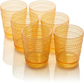 Santa Fe Orange Set of 6 Premium Acrylic DOF Glasses 16 oz – Unbreakable by CERTIFIEDINTERNATIONAL
