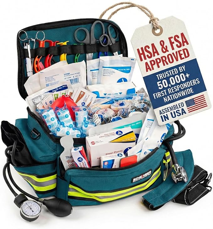Scherber First Responder Fully-Stocked Professional Essentials EMT/EMS Trauma by Scherber