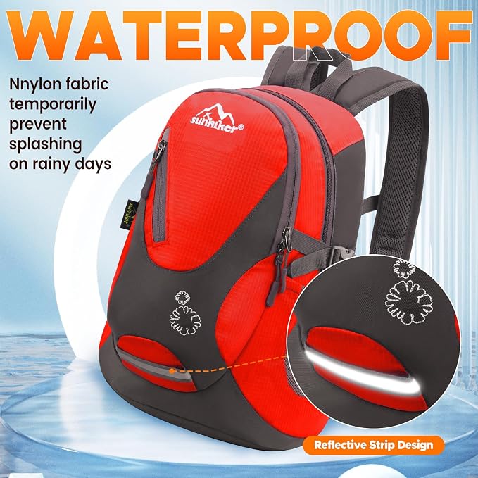 sunhiker Small Hiking Backpack Women Men 20L Lightweight Travel Backpack - Image 4