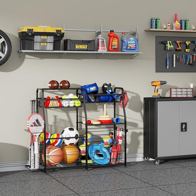 Garage Sports Equipment Organizer - Image 8