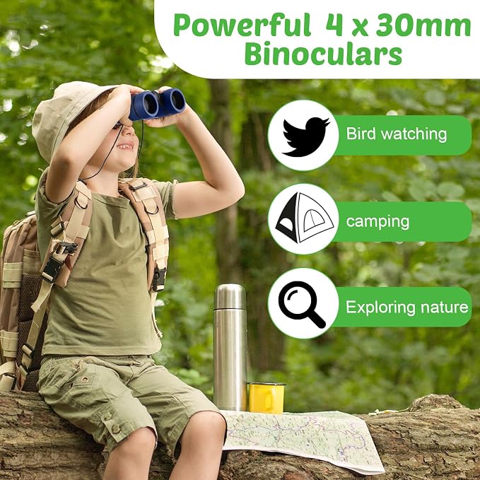 Yunsailing 9 Pack Kids Binoculars, Shockproof Compact Binoculars - Image 5