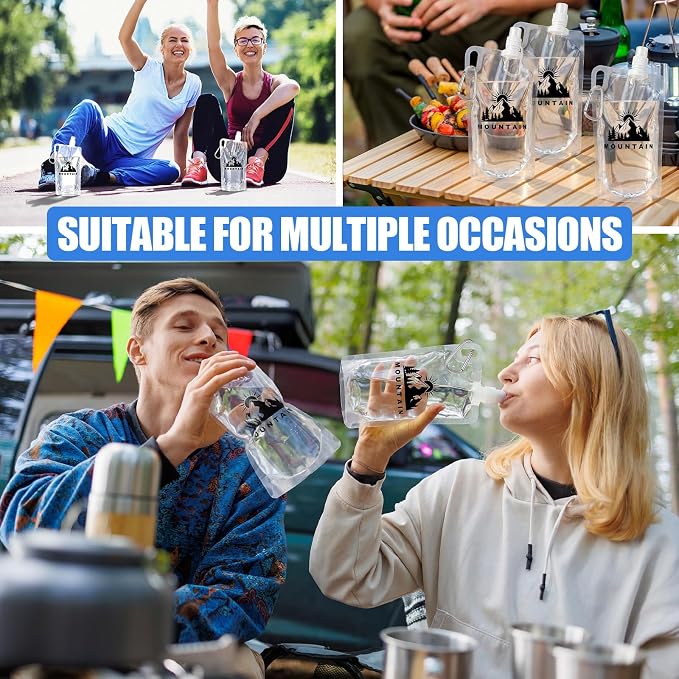 12pack 1L Collapsible Water Bottles - Image 5