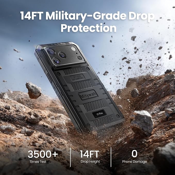 Mitywah Waterproof Case for iPhone 17 Pro, Rugged Metal Case - Image 4