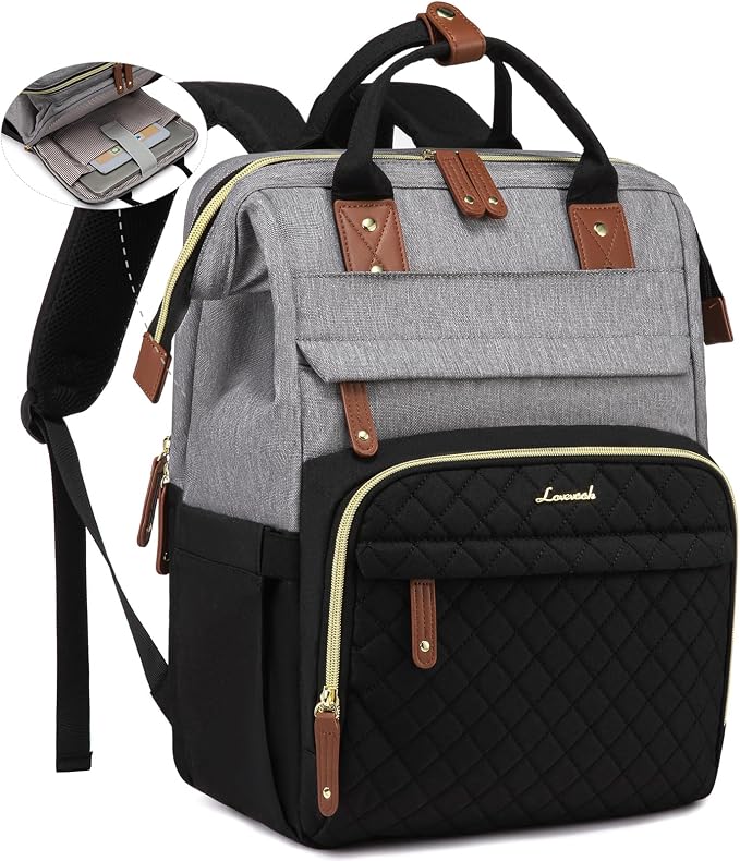 LOVEVOOK Laptop Backpack for Women, 15.6'' Waterproof Nurse Bag Teacher Work by LOVEVOOK