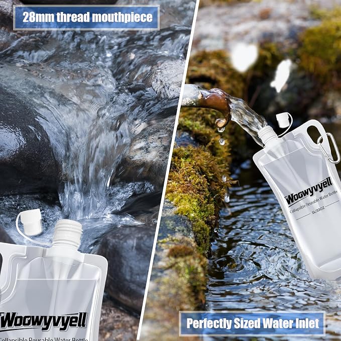 2-Pack 33oz Collapsible Water Bottles - Image 6