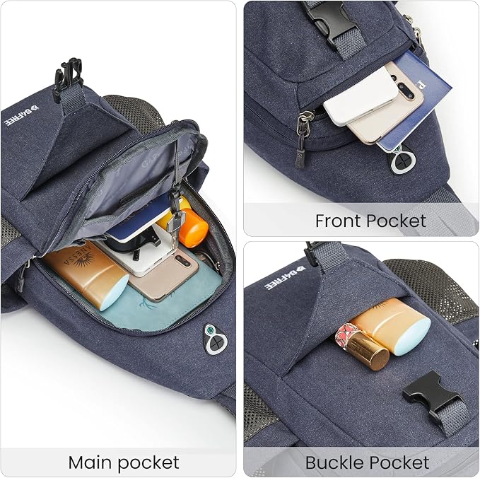 G4Free Canvas Sling Bag Crossbody Backpack - Image 5