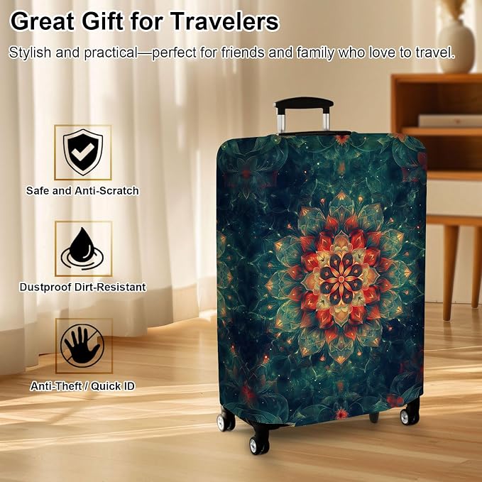 Luggage Cover Protector for 26-28 Inch Suitcases, TSA Approved Elastic Travel - Image 7