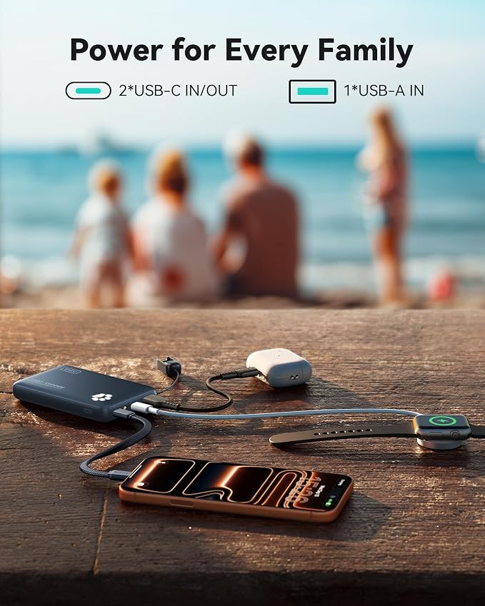 INIU Portable Charger, Ultra Slim 10000mAh 45W PD Power Bank, Fast Charging - Image 6