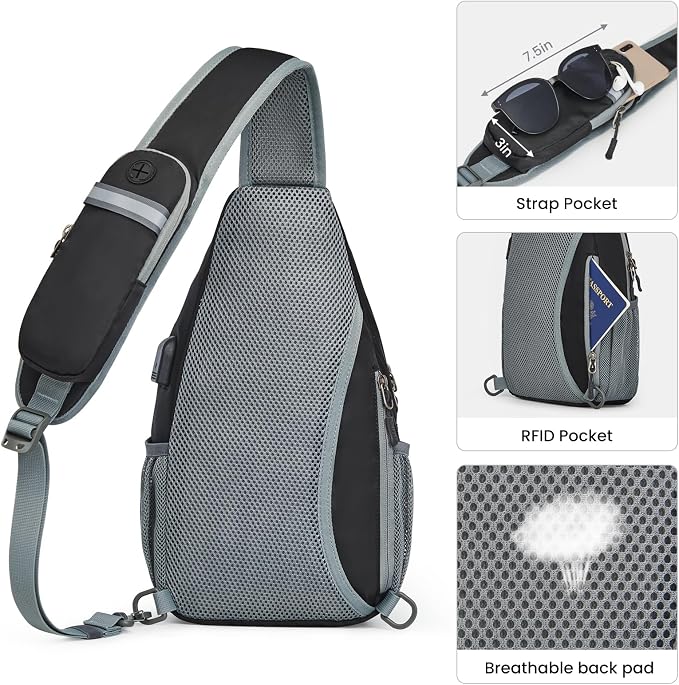 G4Free Sling Bag RFID Crossbody Sling Backpack - Image 6
