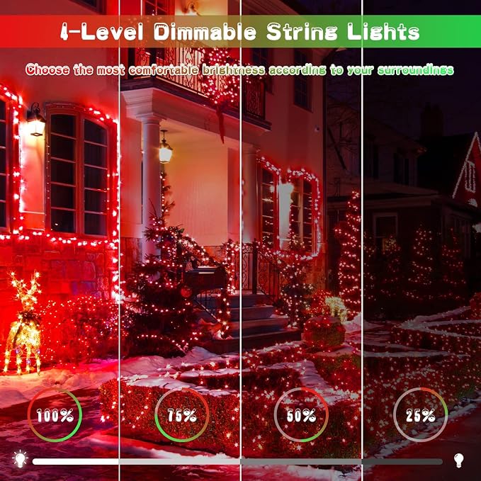 JMEXSUSS 200 LED String Lights Outdoor - Image 4