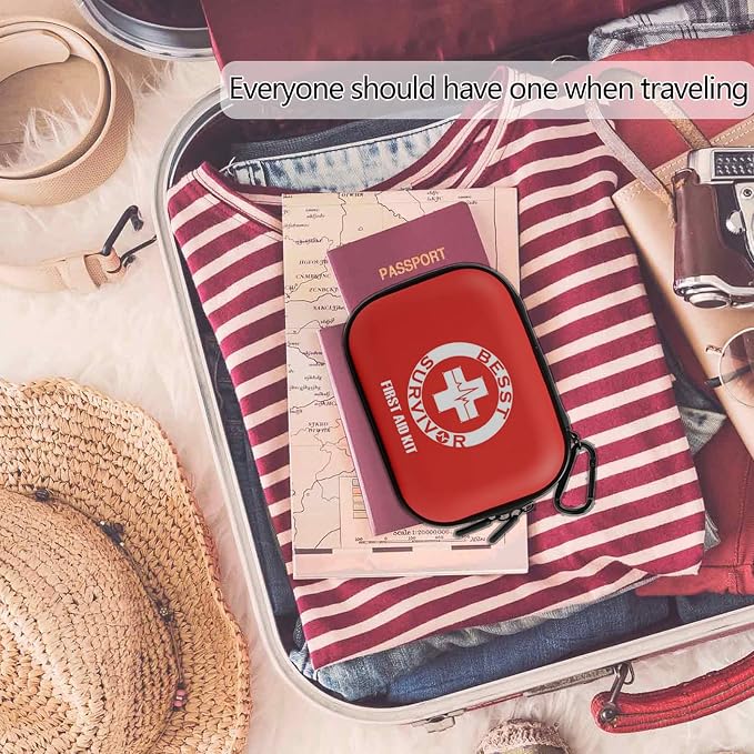 Besst Survivor Mini First Aid Kit -Small Waterproof Hard Shell Medical Kit - Image 5