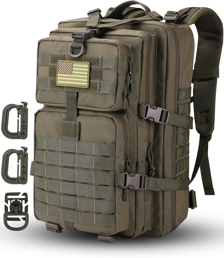 Hannibal Tactical MOLLE Assault Backpack, Tactical Backpack Military Army by HannibalTactical