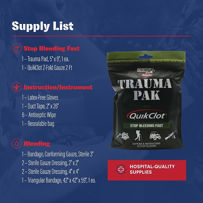 Adventure Medical Kits Trauma Pak First Aid Kit - Image 6